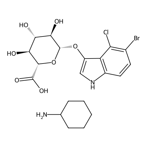 "5-Bromo-4-chloro-3-indolyl-Beta-D-glucuronide, Cyclohexylammonium Salt"