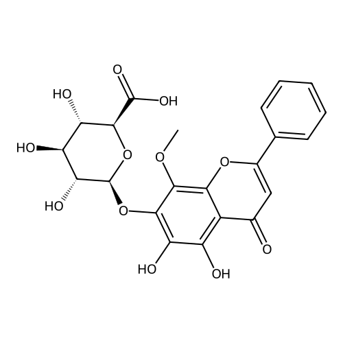 "5,6-Dihydroxy-8-methoxyflavone-7-O-glucuronide"