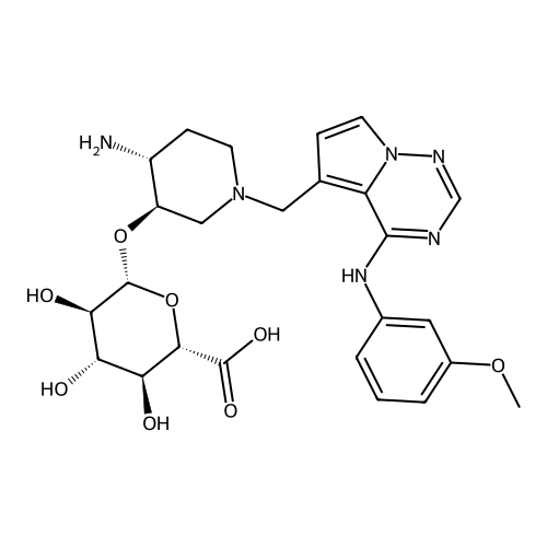 Ether glucuronide conjugate of BMS690514