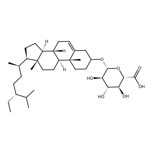 Stigmast-5-en-3-yl beta-D-glucopyranosiduronic acid