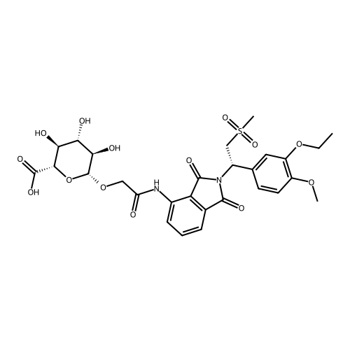 N-Deacetyl-N-hydroxyacetyl apremilast-o-glucuronide