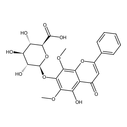 "5,7-Dihydroxy-6,8-dimethoxyflavone-7-O-glucuronide"