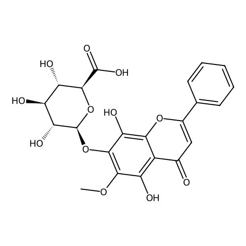 "5,8-Dihydroxy-6,-methoxyflavone-7-O-glucuronide"