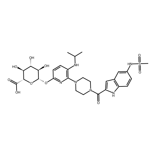 6'-Hydroxy Delavirdine O-beta-D-Glucuronide