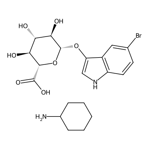 5-Bromo-3-indoxyl-beta-D-glucuronic acid cyclohexylammonium salt