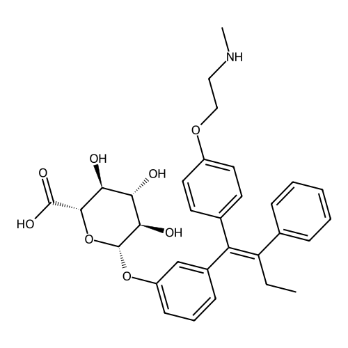 N-Desmethyl-3-hydroxy Tamoxifen O-|A-D-Glucuronide