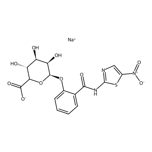 Tizoxanide Glucuronide Sodium Salt