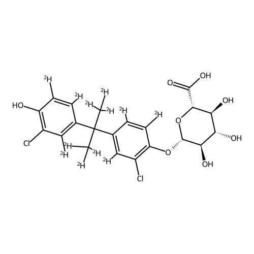 "2,2'-Dichloro bisphenol a mono-D-glucuronide-d12"