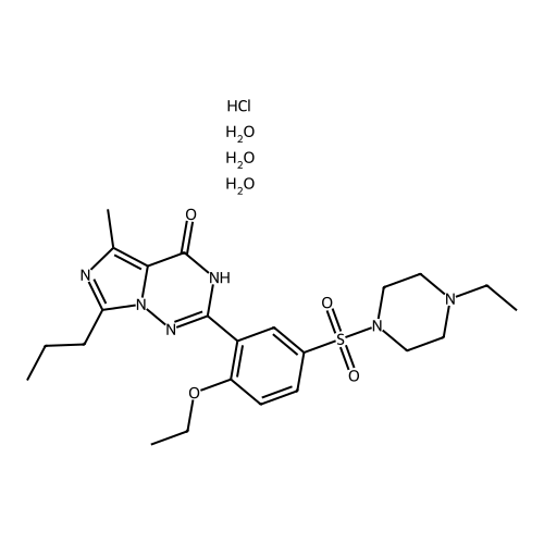 Vardenafil hydrochloride trihydrate