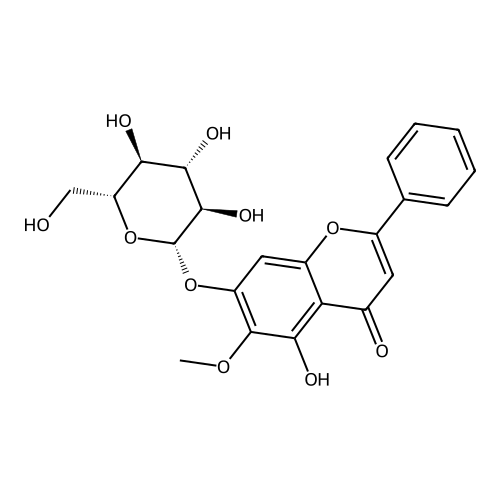 Baicalein 6-methyl ether 7-glucoside