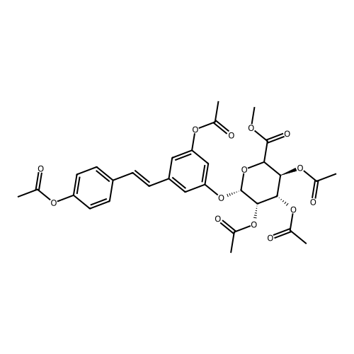 trans Resveratrol Penta-O-acetyl-3-beta-D-glucuronide Methyl Ester