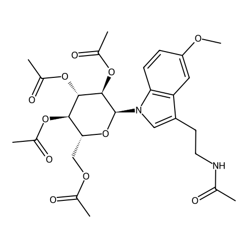 Decarboxalate 6-(Acetoxymethyl) Melatonin Glucuronide Triacetate