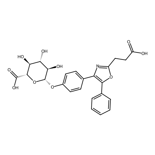 4-(4-Hydroxyphenyl)-5-phenyl-2-oxazolepropanoic acid o-glucuronide