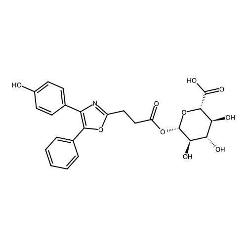 4-(4-Hydroxyphenyl)-5-phenyl-2-oxazolepropanoic acid ester glucuronide