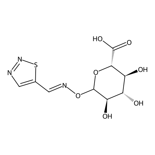 "1,2,3-Thiadiazole-5-carboxaldoxime glucuronide"