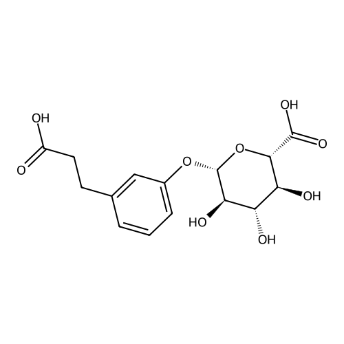 3-(2-carboxyethyl)phenyl beta-D-glucopyranosiduronic acid