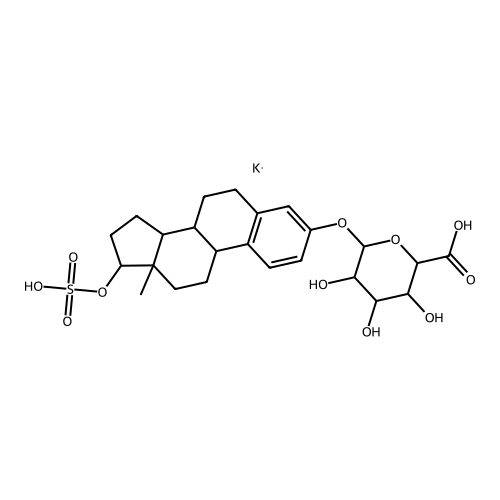 beta-Estradiol 3-(beta-D-glucuronide) 17-sulfate dipotassium salt